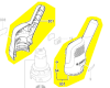 Boîtier moteur coupe-bordures réf. F 016 F05 806 Bosch