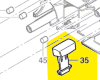 Bouton interrupteur réf. 2 609 000 280 Bosch