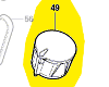 Bouton réglage réf. 2 600 451 010 BOSCH