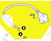 Cable d\'alimentation avec prise suisse réf. 1 604 460 431 Bosch