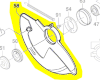 capot protection pendulaire scie circulaire réf. 1 600 A00 XZ2 B