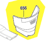 Capot recouvrement réf. 1 619 P10 583 BOSCH
