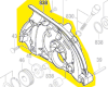 carter engrenage scie circulaire réf. 1 609 203 Y67 Bosch