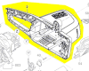 Carter moteur réf. 1 605 108 2HW pour tronçonneuse Bosch