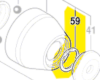 Circlip pour capuchon porte-outil réf. 1 614 601 064