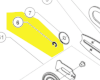 circlip fixation pignon chaine réf. 5131036231 Ryobi