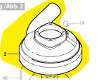 Capot d\'aspiration réf. 3 605 500 076 BOSCH