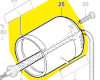 Carter plastique moteur réf. 2 609 000 250 BOSCH