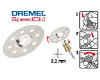 Disque à tronçonner diamanté Dremel SC545 SpeedClic - Ø38,0mm