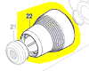Manchon porte-outil réf. 1 600 A00 2YF Bosch