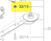 écrou réf. 1 600 300 10C BOSCH
