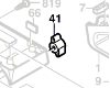 Ecrou oreille réglage ponceuse à bande 2 603 339 005 BOSCH