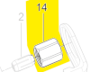 écrou raccord réf. 4931453365 AEG