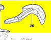 Gachette réf. 1 600 A01 CG8 pour taille-haie Bosch