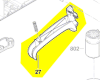 Gachette réf. 1 600 A01 CG9 pour taille-haie Bosch