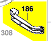 gachette commande interrupteur réf. 1 609 B04 485 Bosch