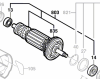 Induit BOSCH réf. 1 604 010 660