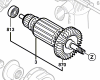 Induit réf. 2 604 011 296 BOSCH