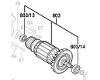 Induit BOSCH réf. 1 609 B00 046