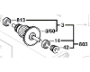 Induit + poulie BOSCH réf. 2 604 010 996