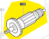 Induit BOSCH réf. 1 619 PA2 436