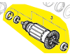 Induit réf. 2 610 395 066 Skil
