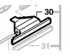 pince fixation abrasif ponceuse PSS 28 A / PSS 28 AE BOSCH