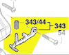 Levier réglage capot protection réf. 1 607 000 742 Bosch