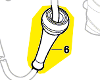 Manchon de cable d'alimentation - Ø 6,4-7,0x66 MM