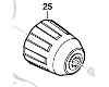 Mandrin à serrage rapide réf. 2 609 110 973 BOSCH