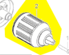 Mandrin auto-serrant 13mm réf. 690087008 Milwaukee