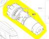 Moteur perceuse-visseuse réf. 2610Z09565 Skil