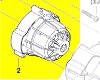 Moteur 18V réf. 1 607 022 66T Bosch