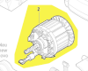 Moteur courant continu 18V réf. 1 607 022 69Z BOSCH