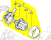 Moteur 18V réf. 1 607 022 67M Bosch