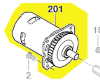 Moteur 18V réf. 2 610 034 087 Bosch