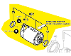 Moteur courant continu réf. 1 607 000 A26 BOSCH