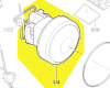 moteur réf. 1 600 A01 H03 Bosch