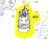 Moteur 230 V réf. 1 607 000 C6K pour coupe-bordure Bosch