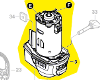 Moteur réf. 2 610 004 825 Dremel