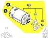 Moteur courant continu réf. 2 609 199 393 Bosch