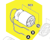 Moteur pour BOSCH GSR 14,4-2
