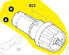 Moteur 12V visseuse 2395 et 2695 Skil