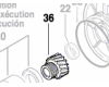 Roue cylindrique réf. 3 606 320 015 BOSCH