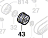 Poulie réf. 2 606 625 002 BOSCH