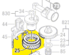 Pignon réf. 1 616 317 061 BOSCH
