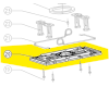 serre-joints EBS800V ponceuse bande Ryobi pièce détachée 5131030626