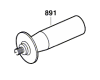 Poignée supplémentaire simple M10 meuleuse Bosch / Skil