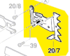 Tôle avec griffes réf. F 016 L67 035 Bosch