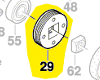 Poulie réf. 2 600 324 012 rabot Bosch